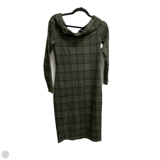 Dress Sweater By Banana Republic In Plaid Pattern, Size: S