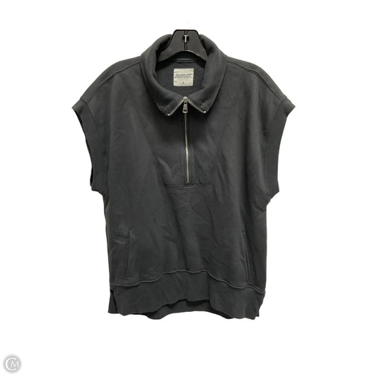 Top Short Sleeve By Abercrombie And Fitch In Grey, Size: M