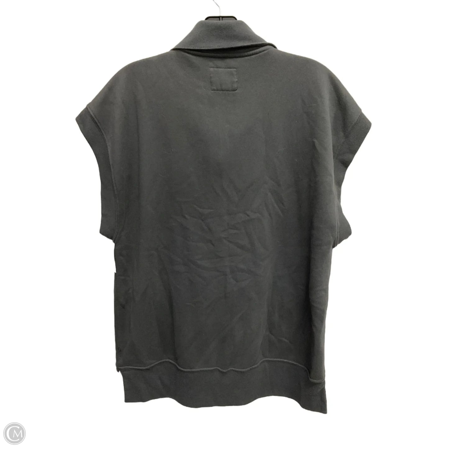 Top Short Sleeve By Abercrombie And Fitch In Grey, Size: M