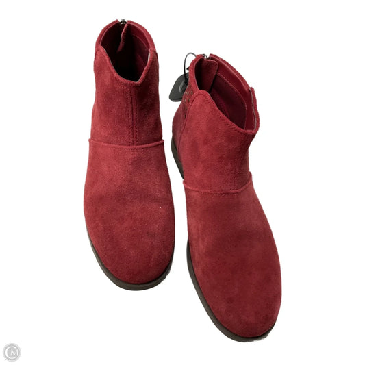 Boots Ankle Flats By Koolaburra By Ugg In Red, Size: 7.5