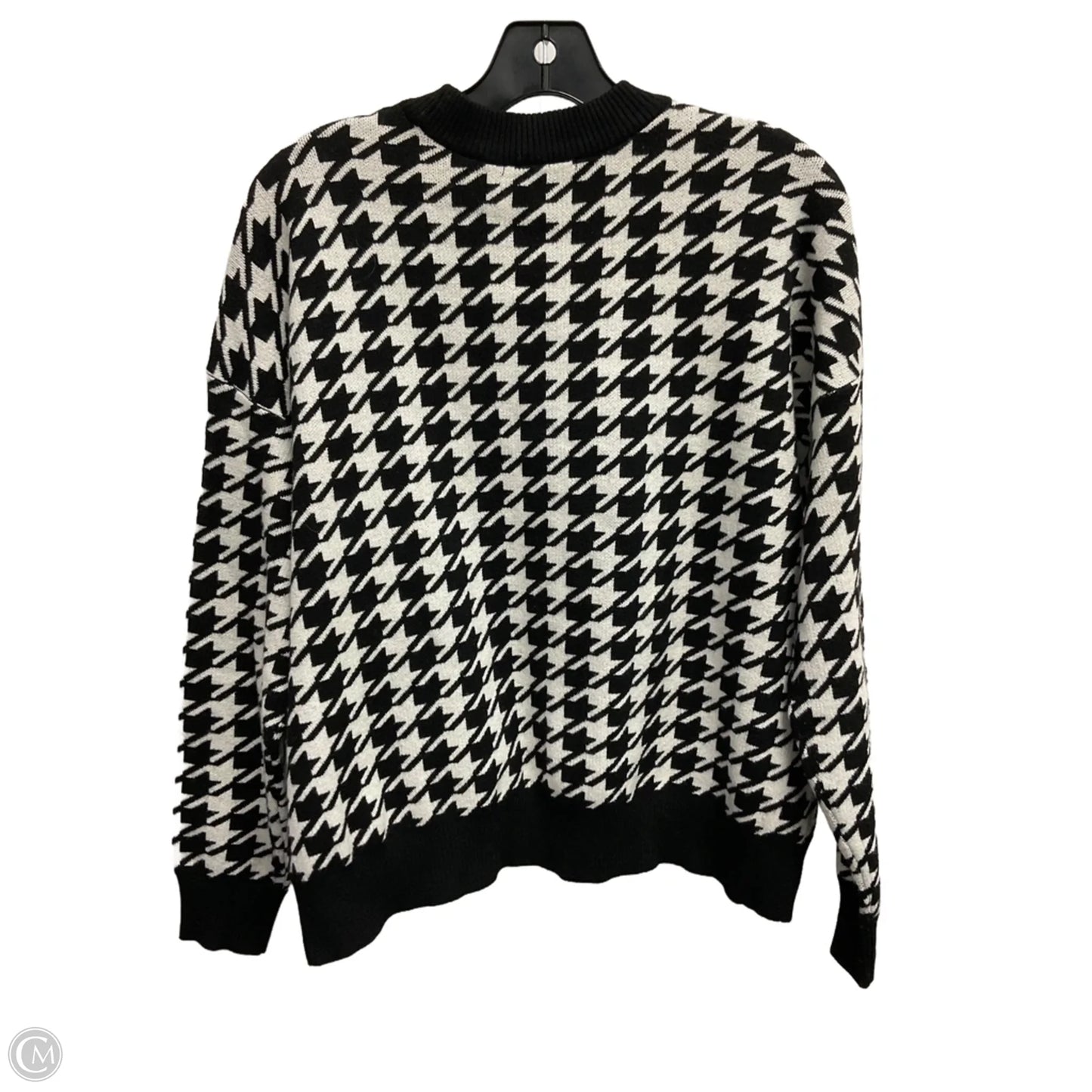 Sweater By Tahari In Black & White, Size: M