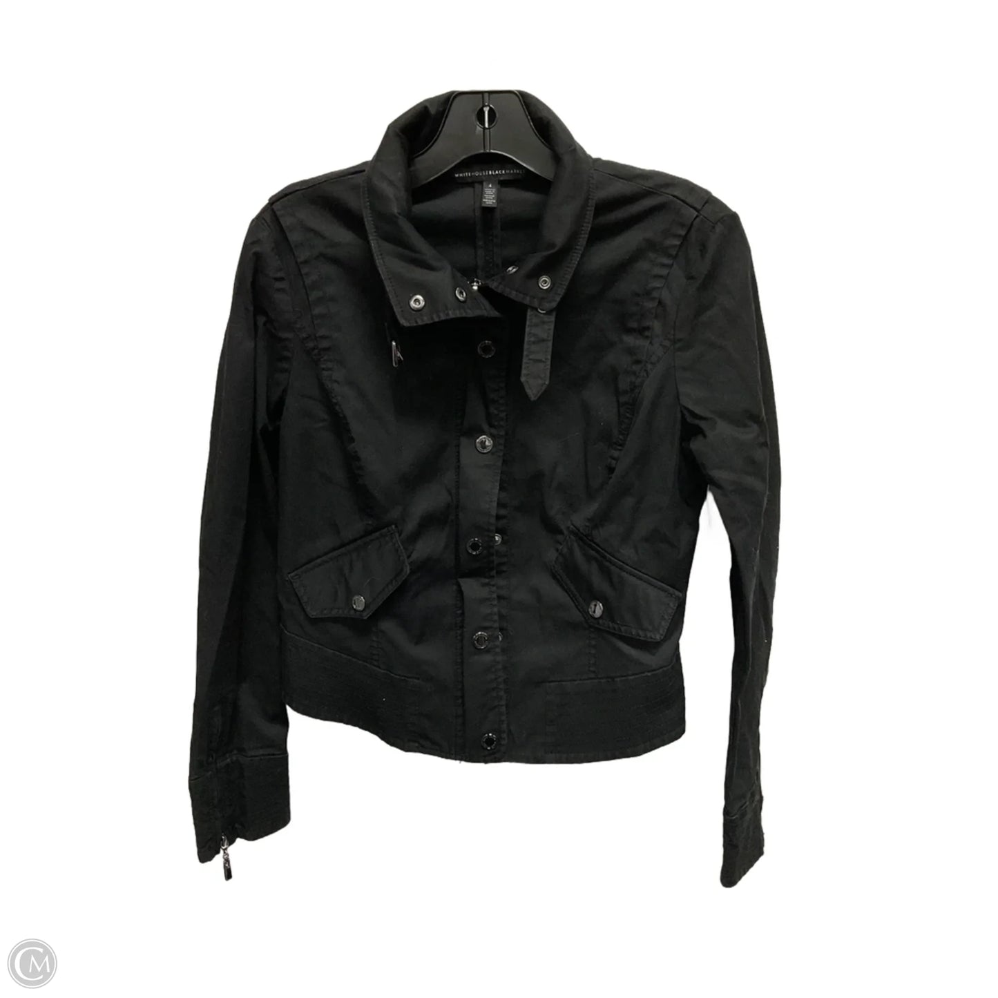 Jacket Moto By White House Black Market In Black, Size: S