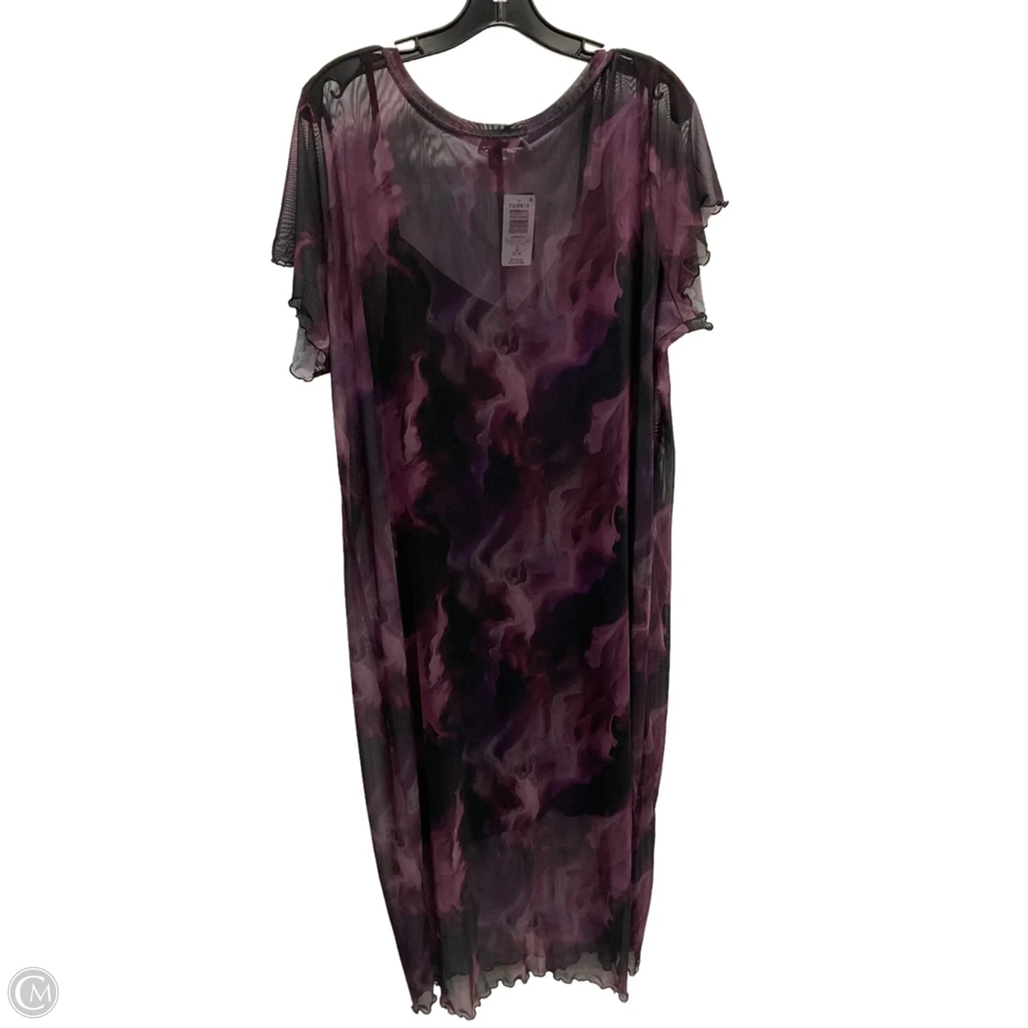 Dress Casual Midi By Torrid In Purple, Size: 3x