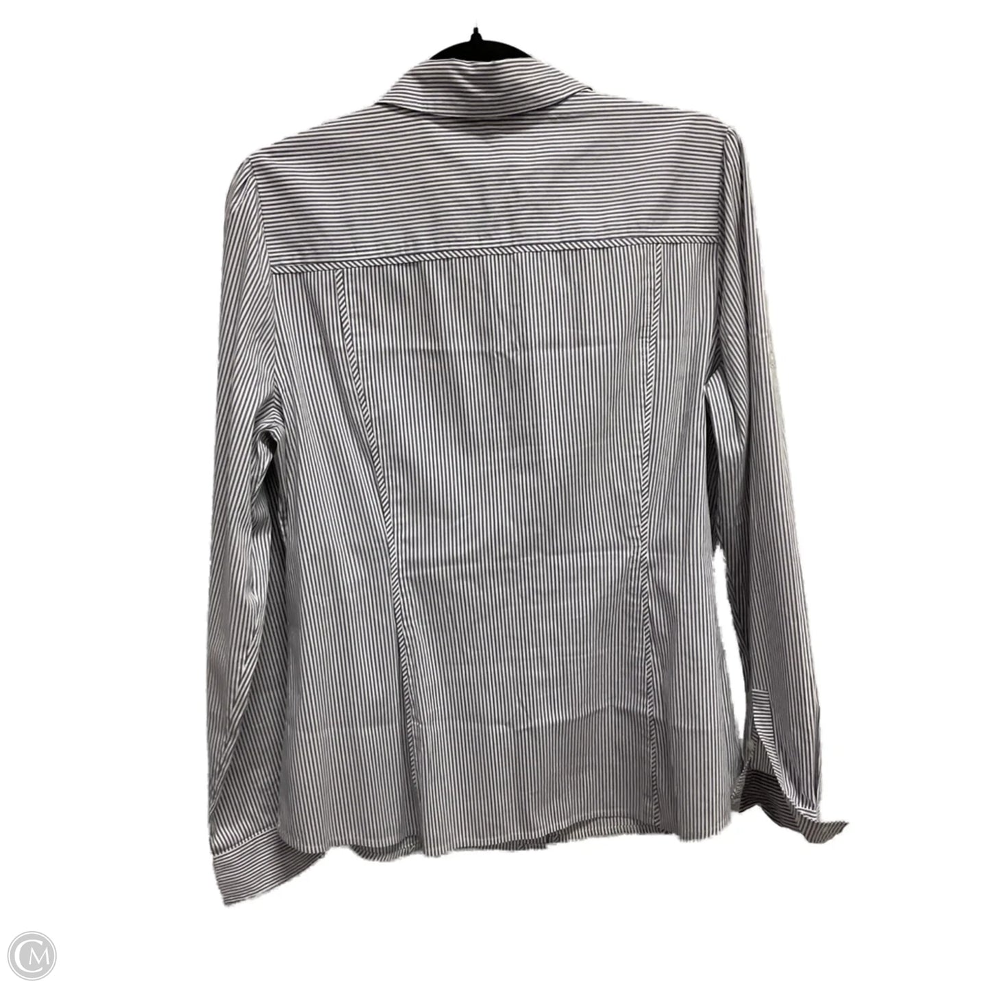 Top Long Sleeve By White House Black Market In Striped Pattern, Size: L