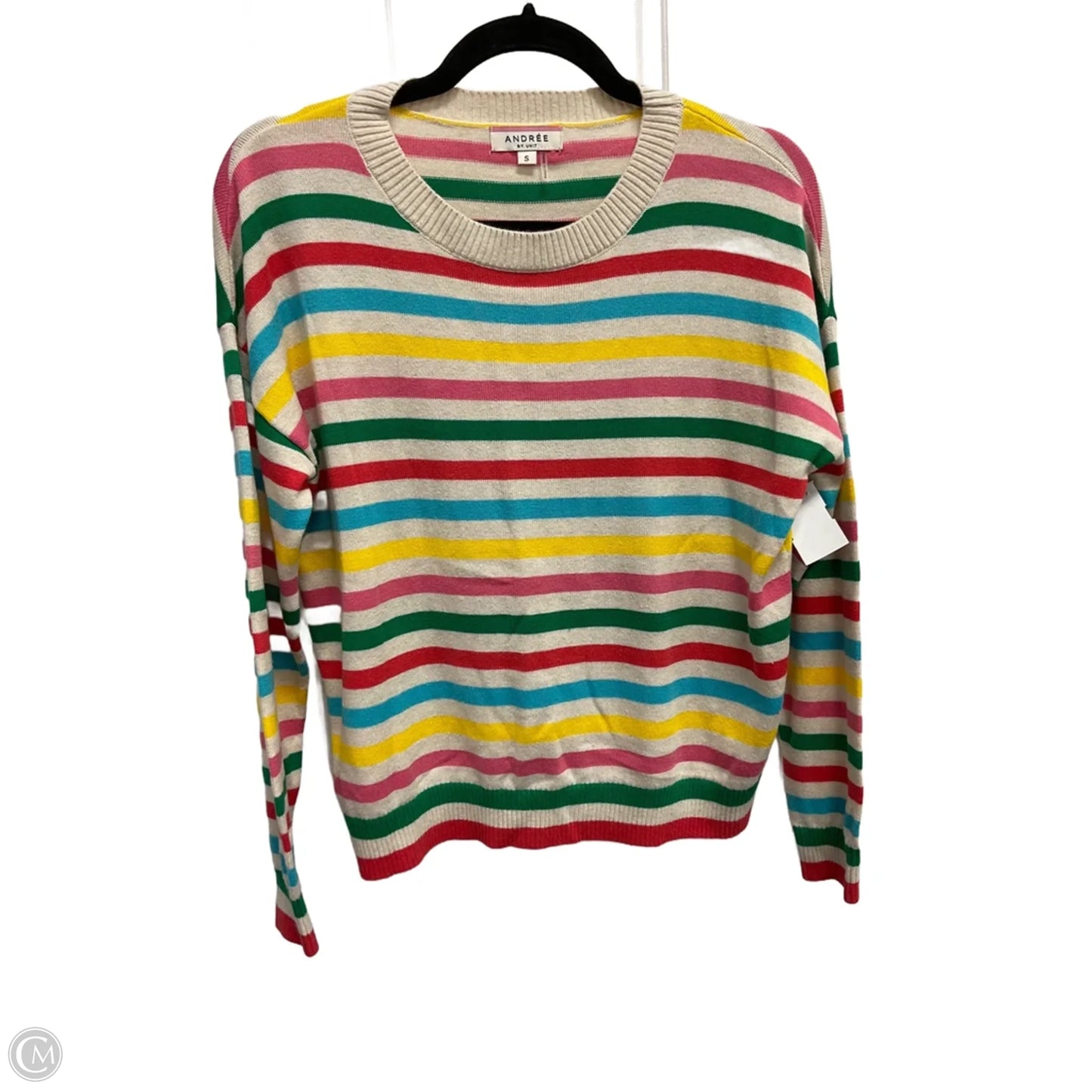 Sweater By Andree By Unit In Striped Pattern, Size: S