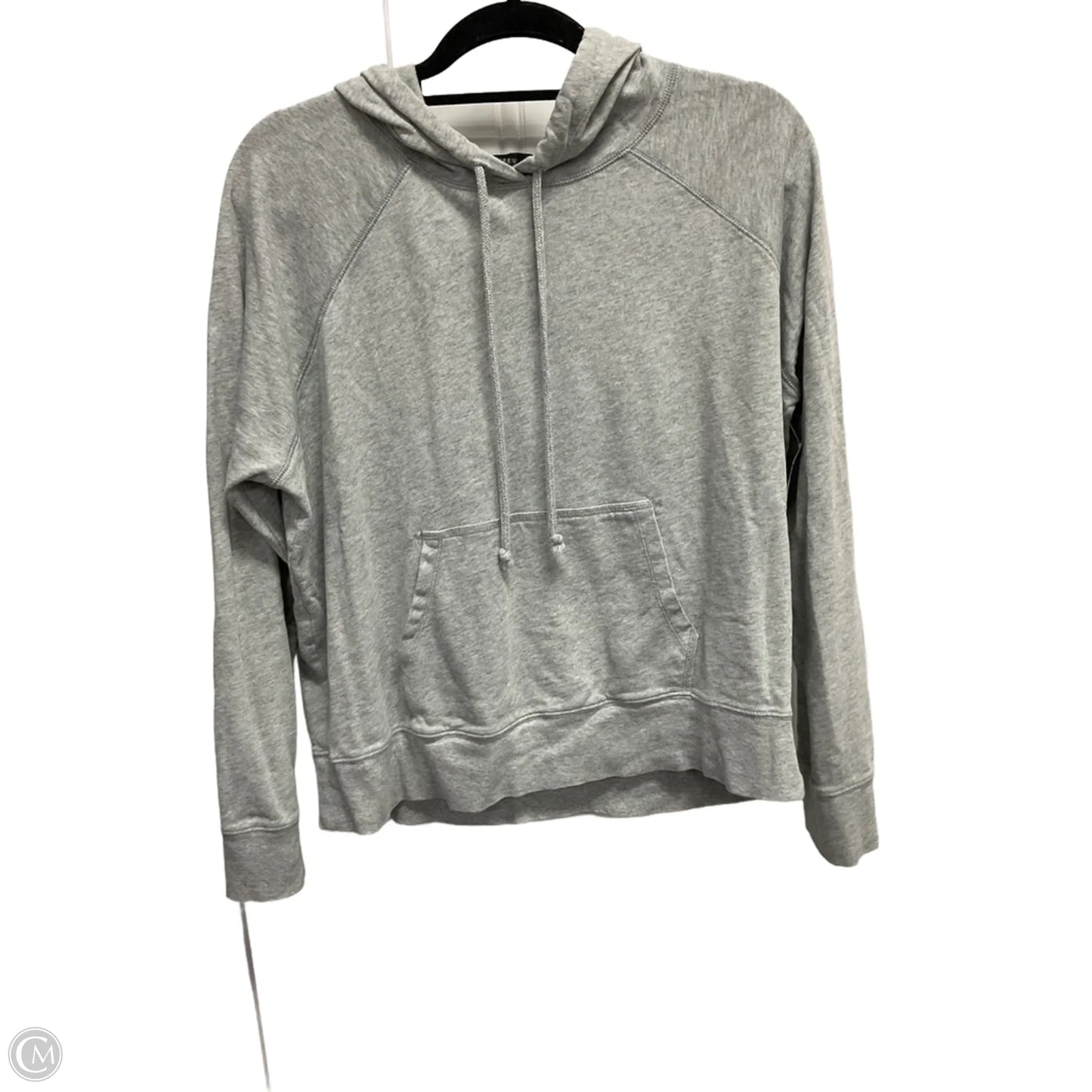 Sweatshirt Hoodie By J. Crew In Grey, Size: M