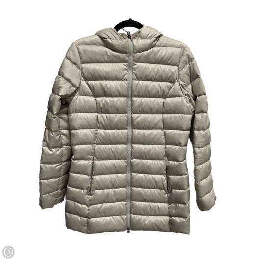 Coat Puffer & Quilted By Eddie Bauer In Silver, Size: S