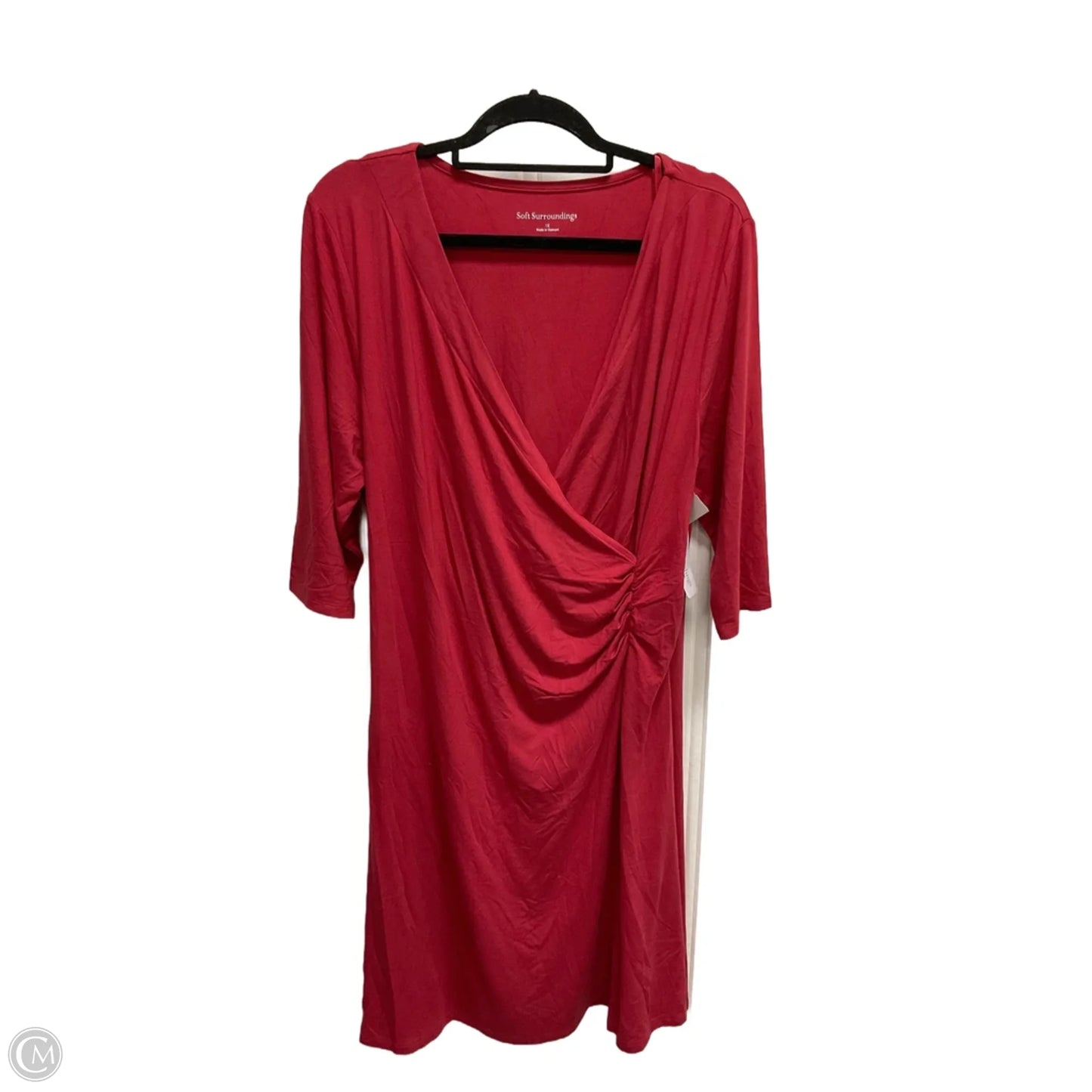 Dress Casual Short By Soft Surroundings In Red, Size: 1x