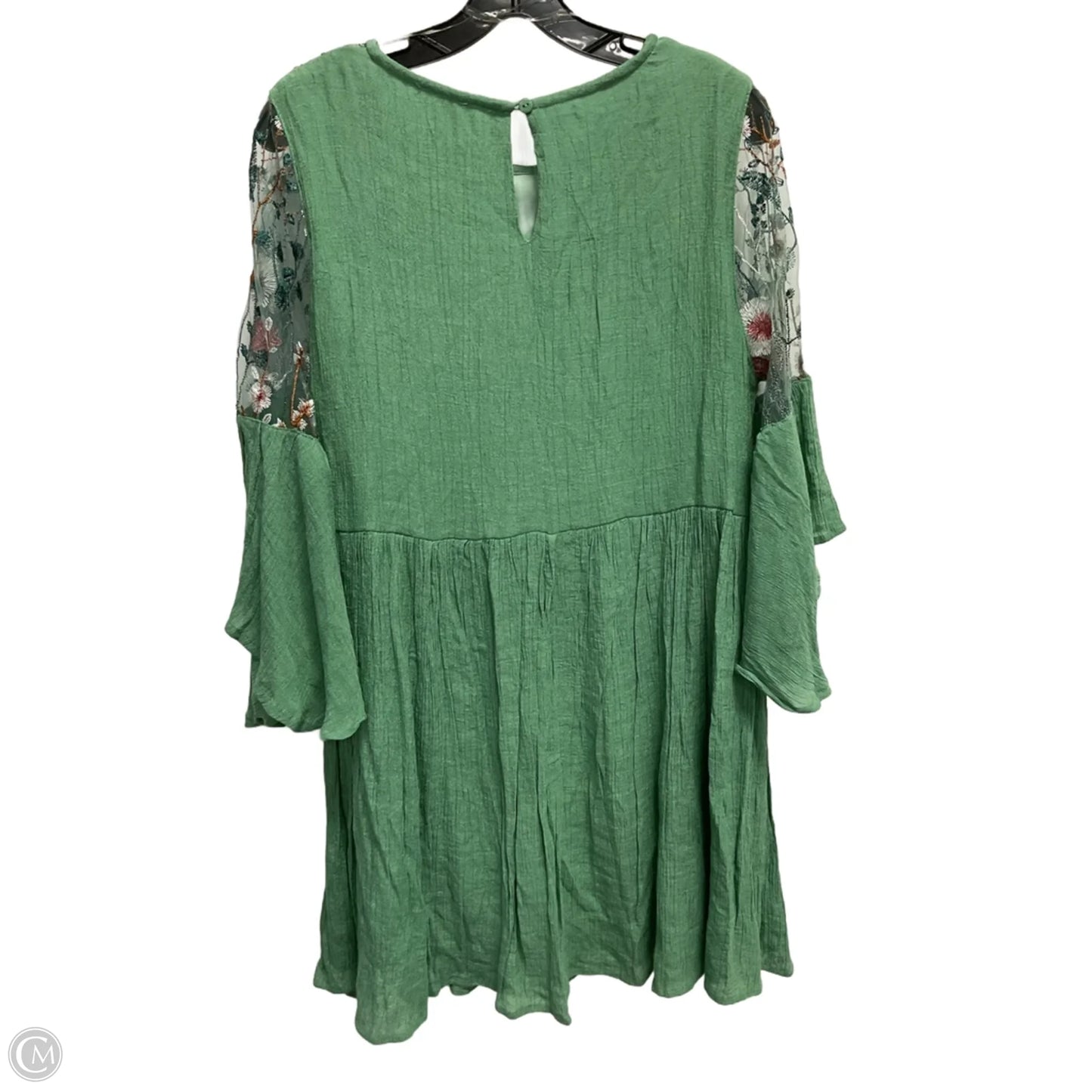 Tunic 3/4 Sleeve By Umgee In Green, Size: L