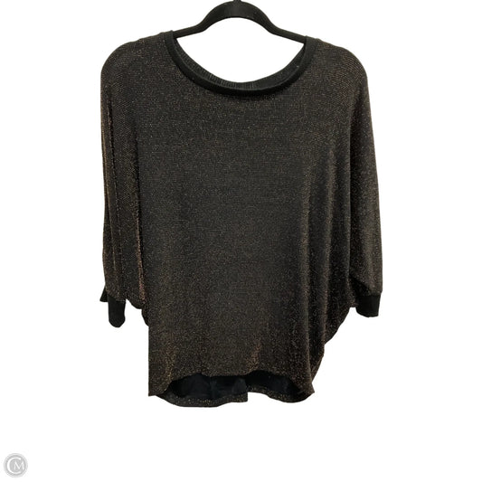 Top 3/4 Sleeve By Clothes Mentor In Gold, Size: L