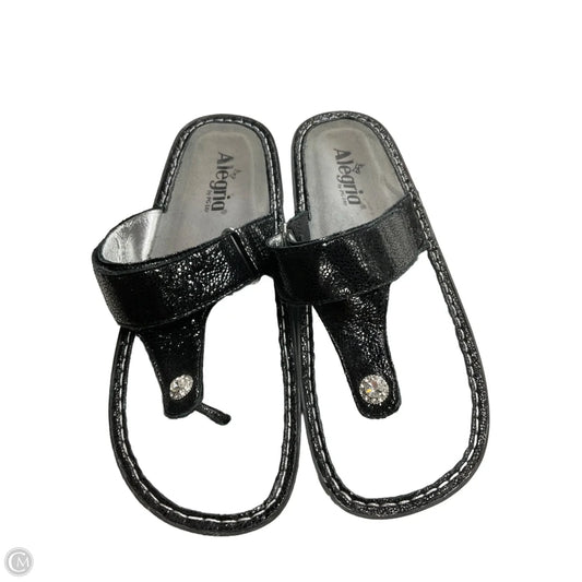 Sandals Flats By Alegria In Black, Size: 9.5