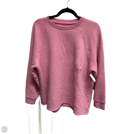 Sweatshirt Crewneck By Madewell In Pink, Size: M