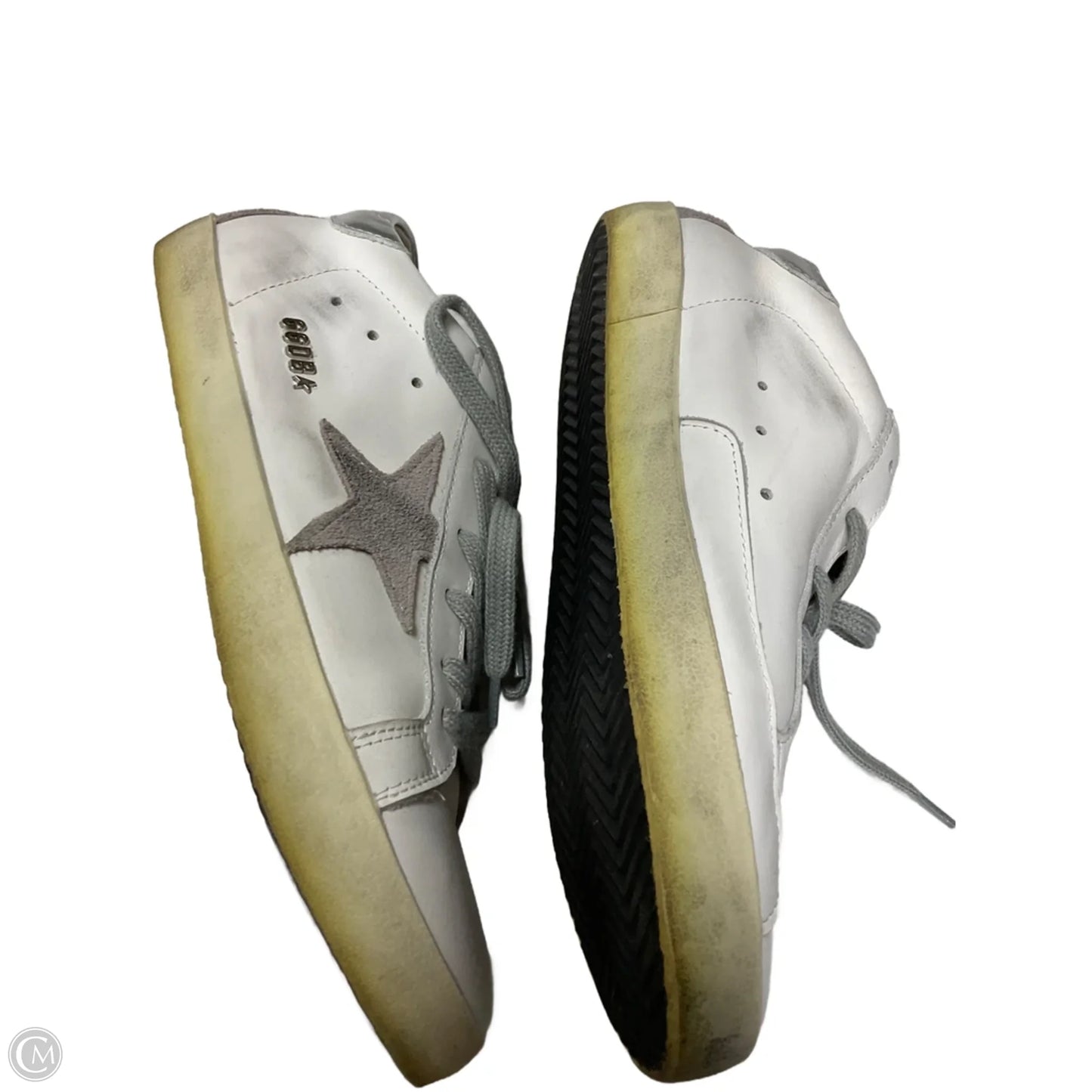 Shoes Luxury Designer By Golden Goose In Cream, Size: 10.5
