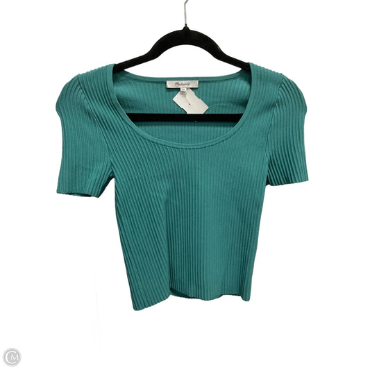 Top Short Sleeve By Madewell In Teal, Size: Xs