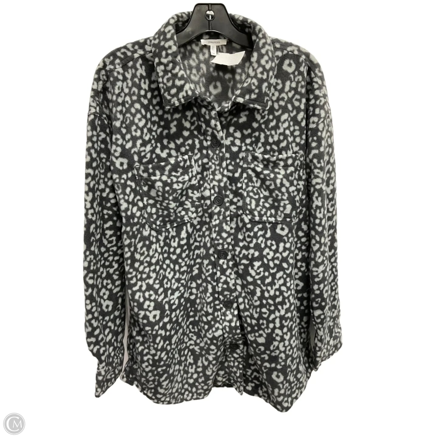 Jacket Fleece By Maurices In Grey, Size: M