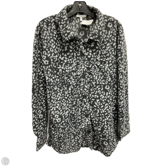 Jacket Fleece By Maurices In Grey, Size: M