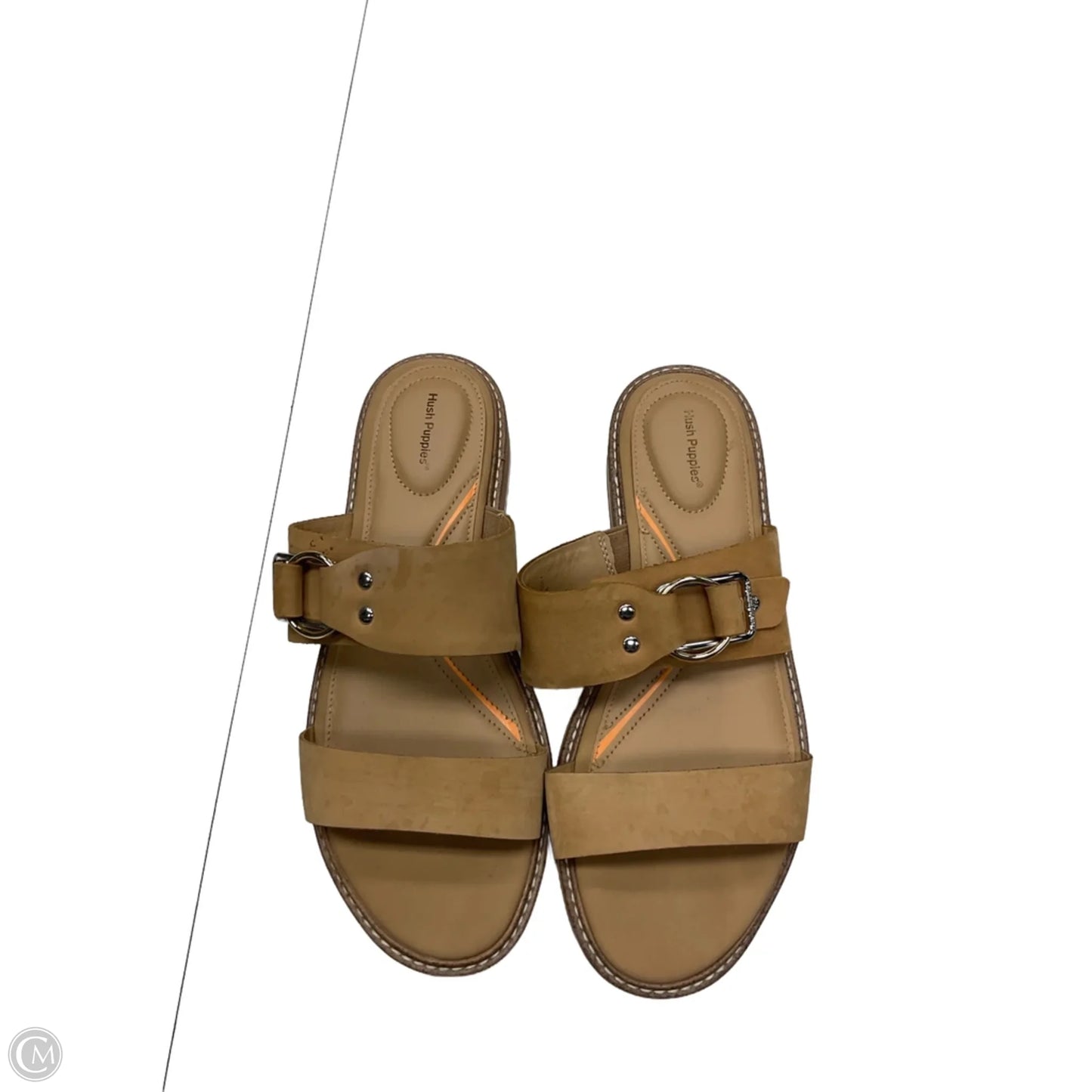 Sandals Flats By Hush Puppies In Tan, Size: 9