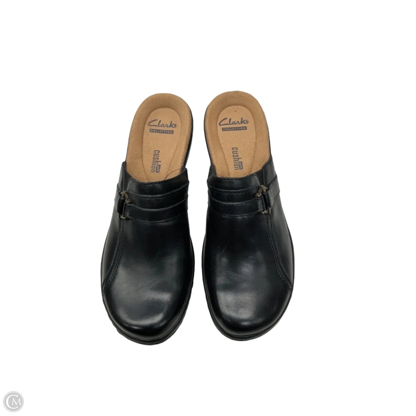 Shoes Heels Wedge By Clarks In Black, Size: 7.5