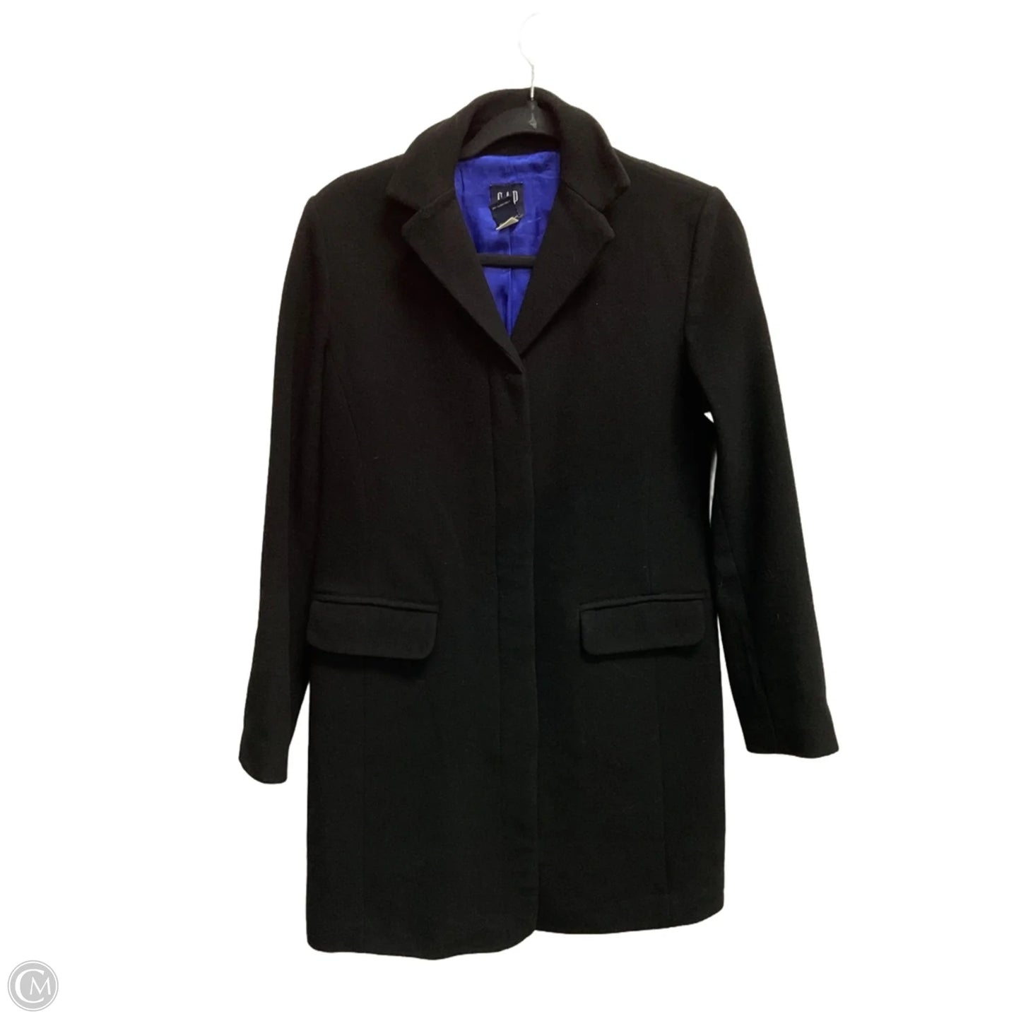 Coat Peacoat By Gap In Black, Size: Xs