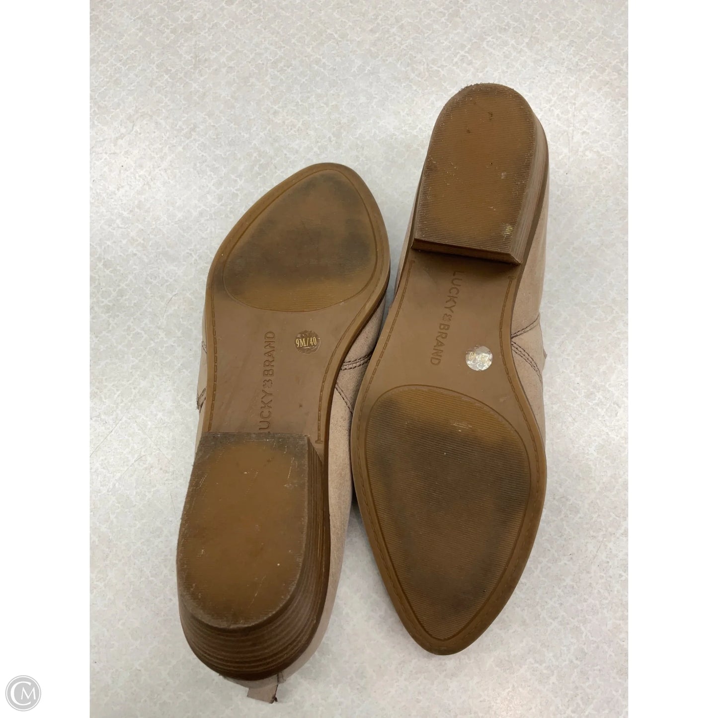 Shoes Heels Block By Lucky Brand In Tan, Size: 9