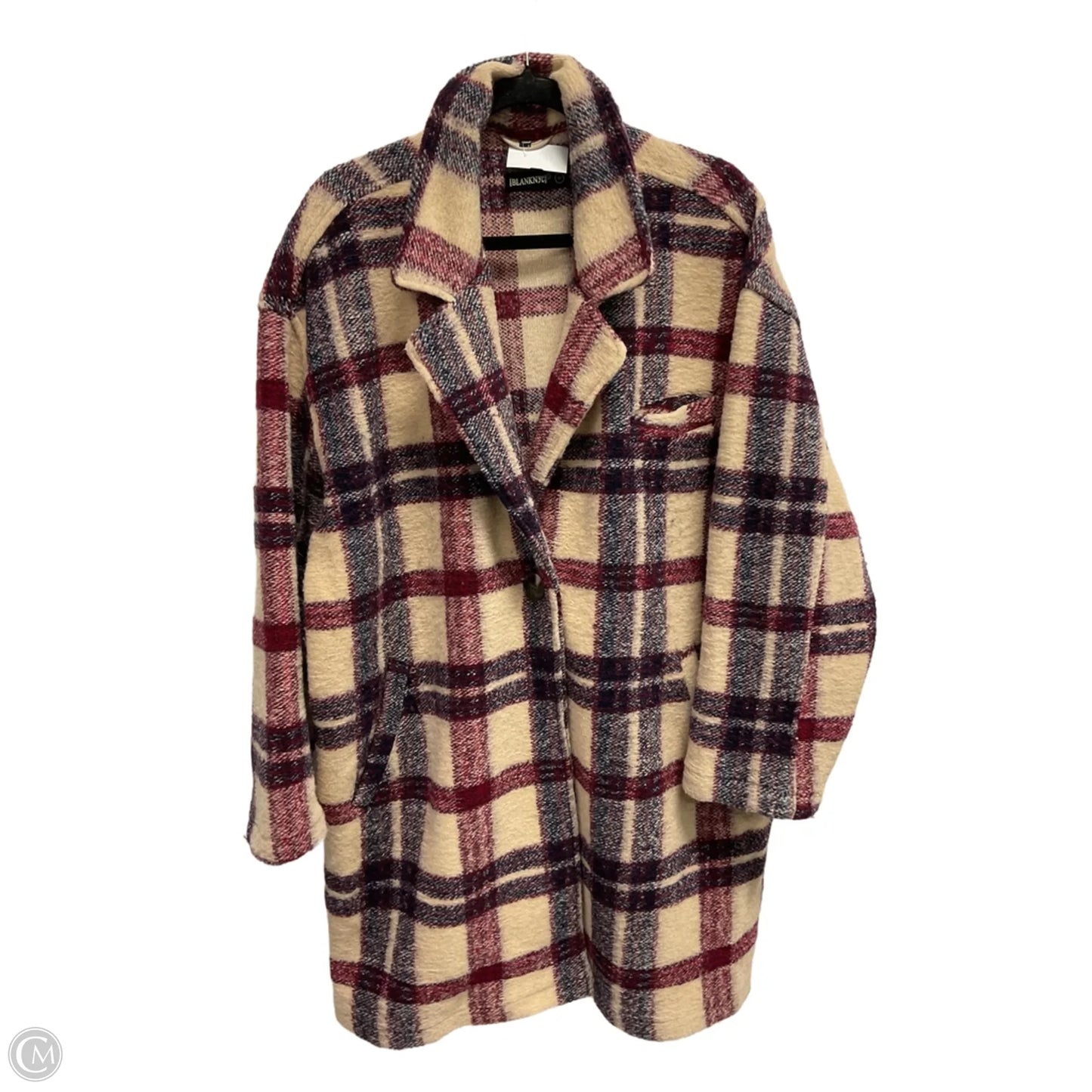 Jacket Faux Fur & Sherpa By Blanknyc In Plaid Pattern, Size: M