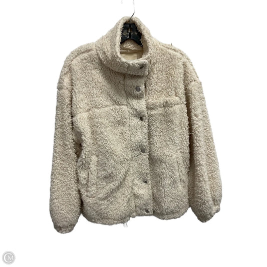 Jacket Faux Fur & Sherpa By Thread And Supply In Cream, Size: S
