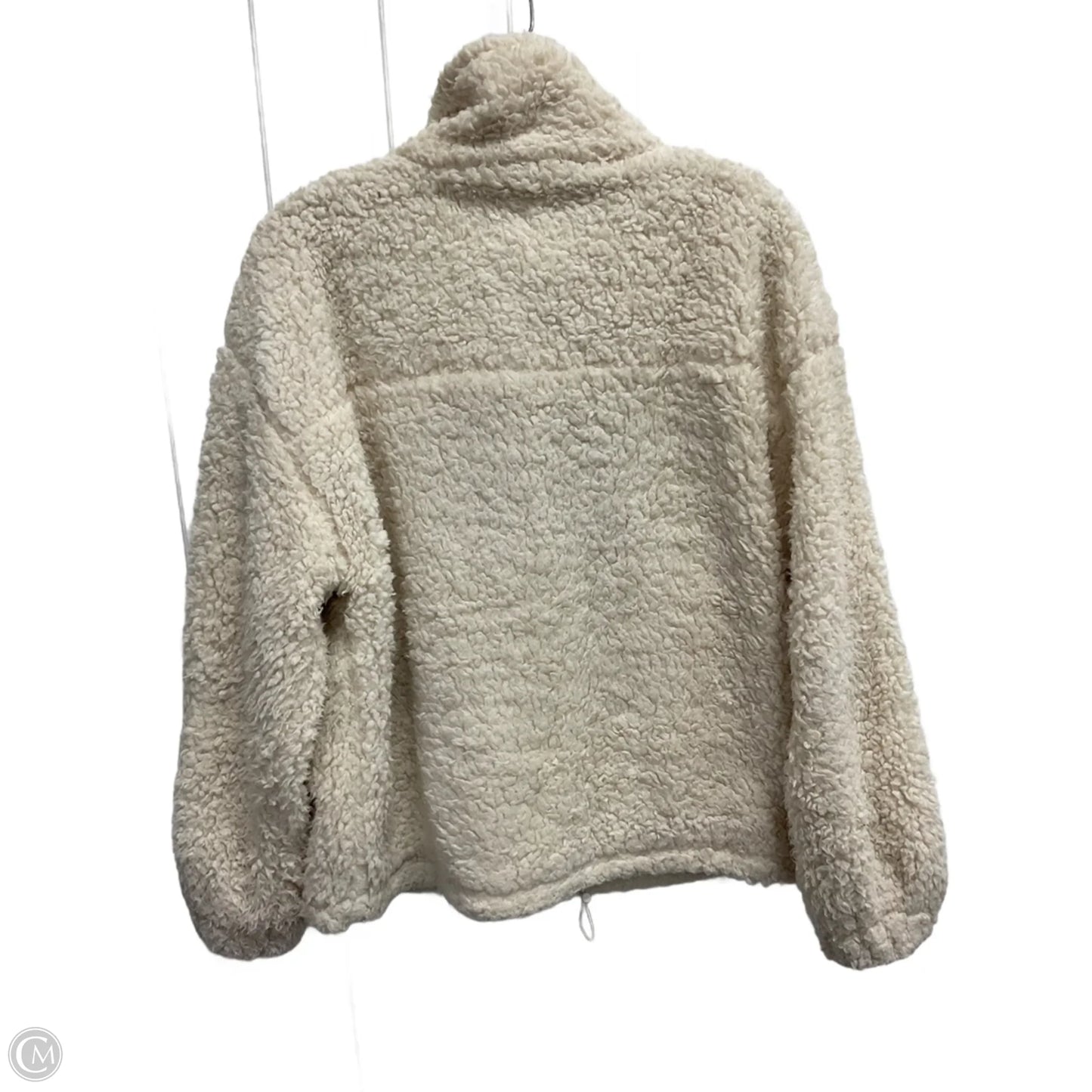 Jacket Faux Fur & Sherpa By Thread And Supply In Cream, Size: S