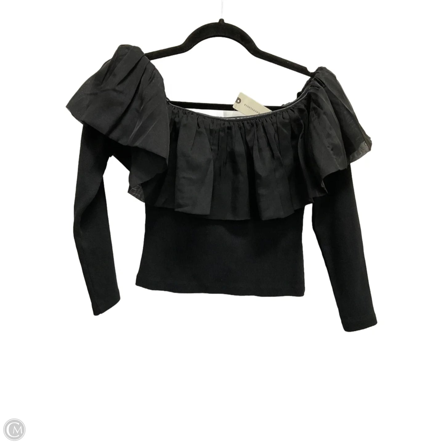 Top Long Sleeve By Anthropologie In Black, Size: Xs