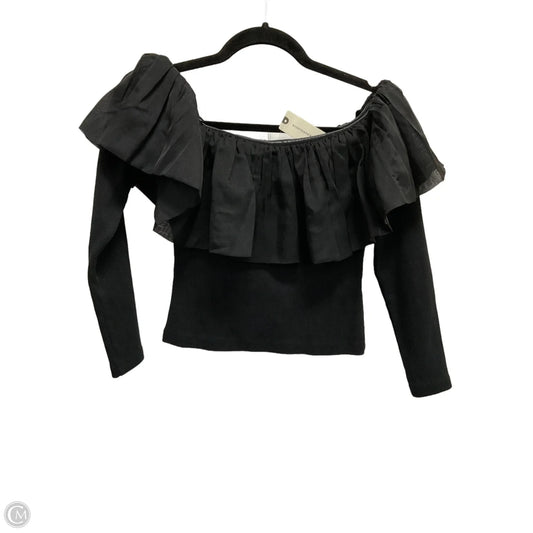 Top Long Sleeve By Anthropologie In Black, Size: Xs