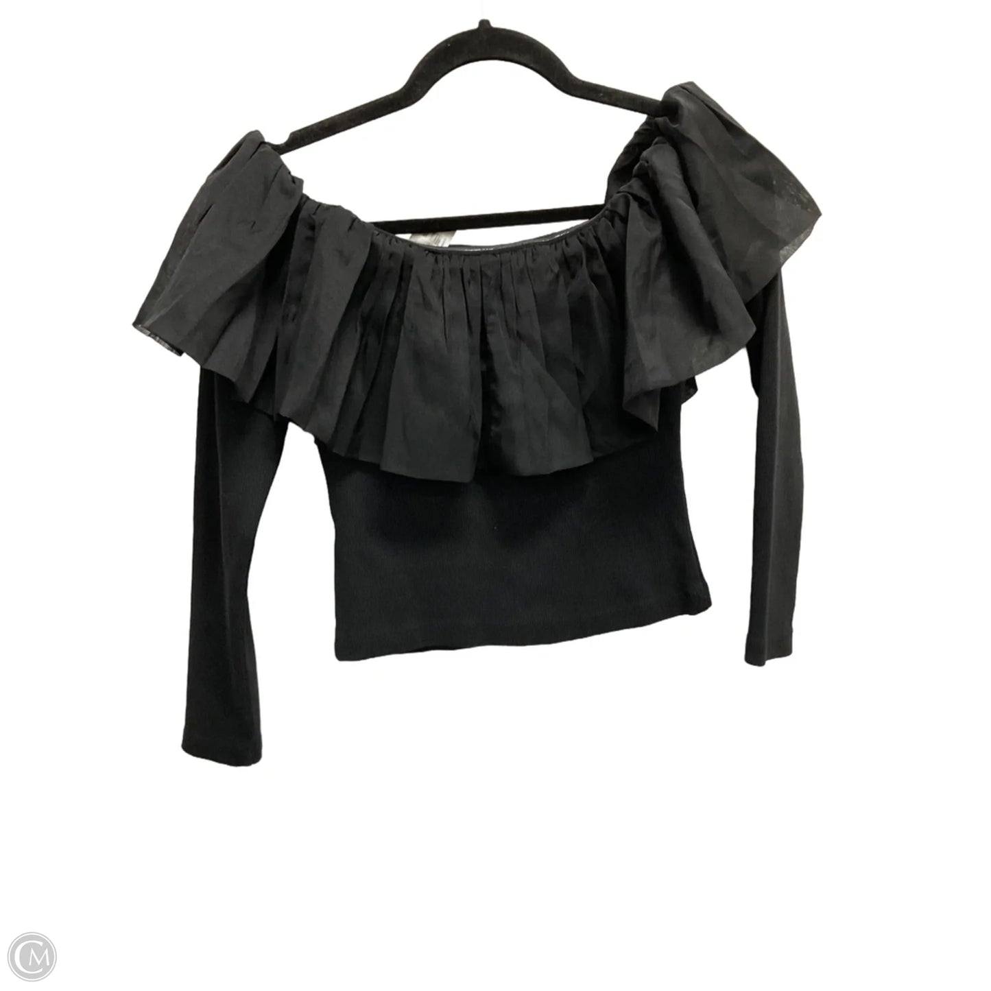 Top Long Sleeve By Anthropologie In Black, Size: Xs