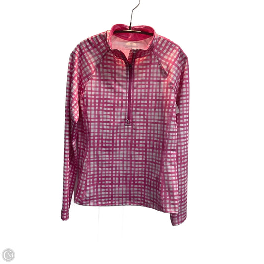 Athletic Top Long Sleeve Collar By Vineyard Vines In Pink, Size: M