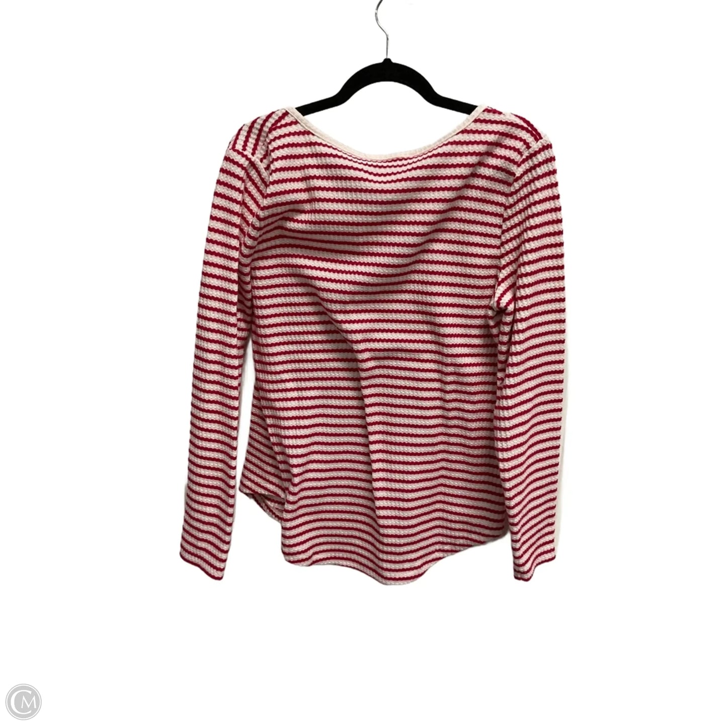 Top Long Sleeve By Loft In Striped Pattern, Size: L