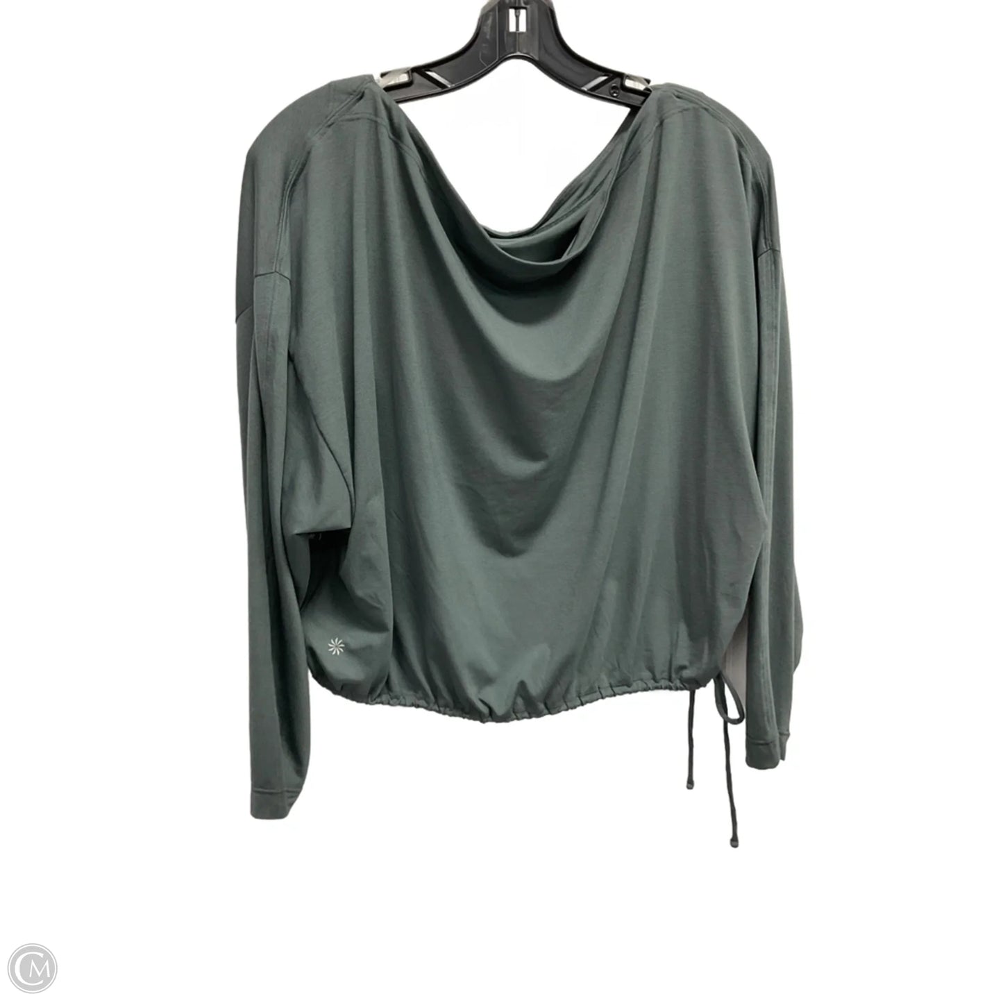 Athletic Top Long Sleeve Crewneck By Athleta In Grey, Size: M