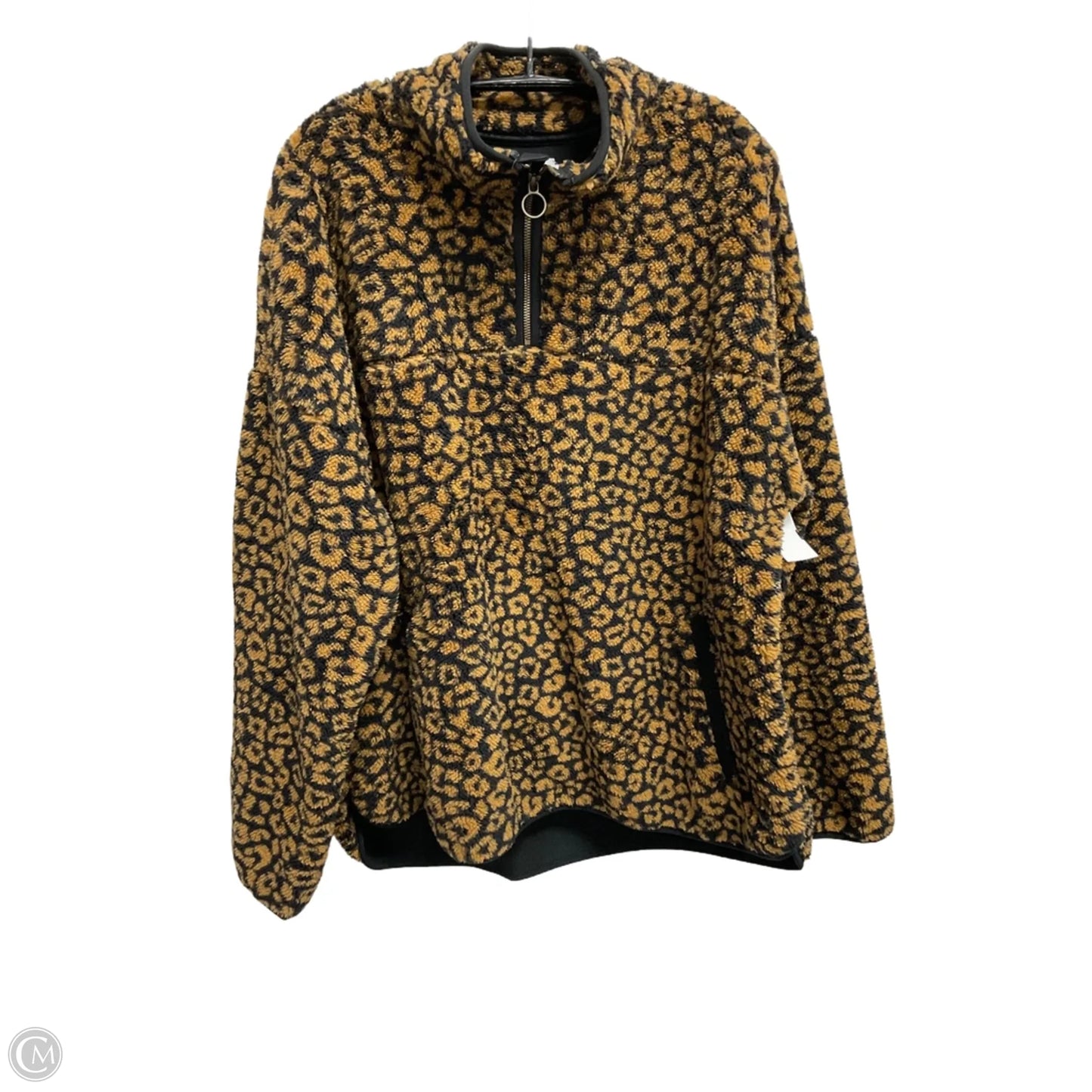 Athletic Fleece By Time And Tru In Leopard Print, Size: Xl