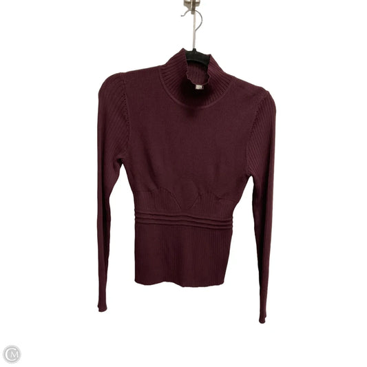 Top Long Sleeve By Cma In Maroon, Size: S