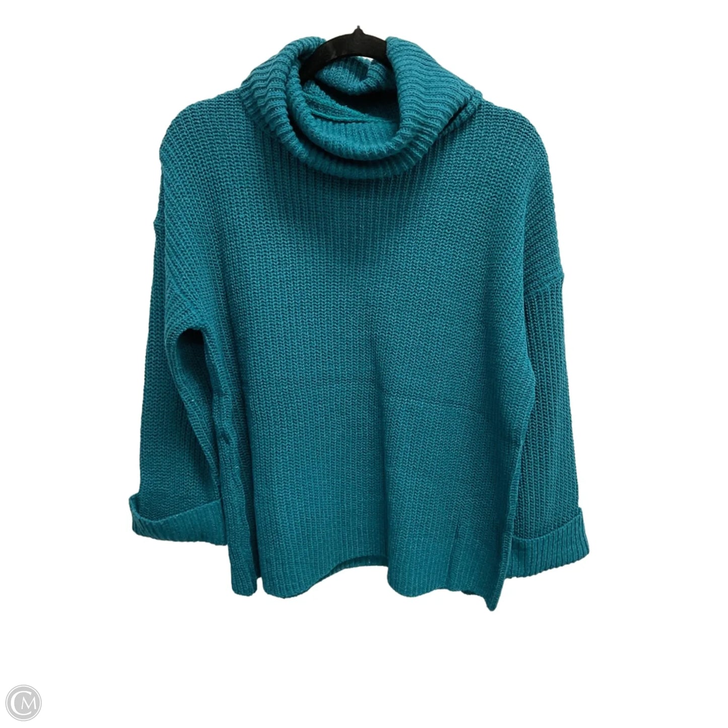 Sweater By Clothes Mentor In Teal, Size: Xl