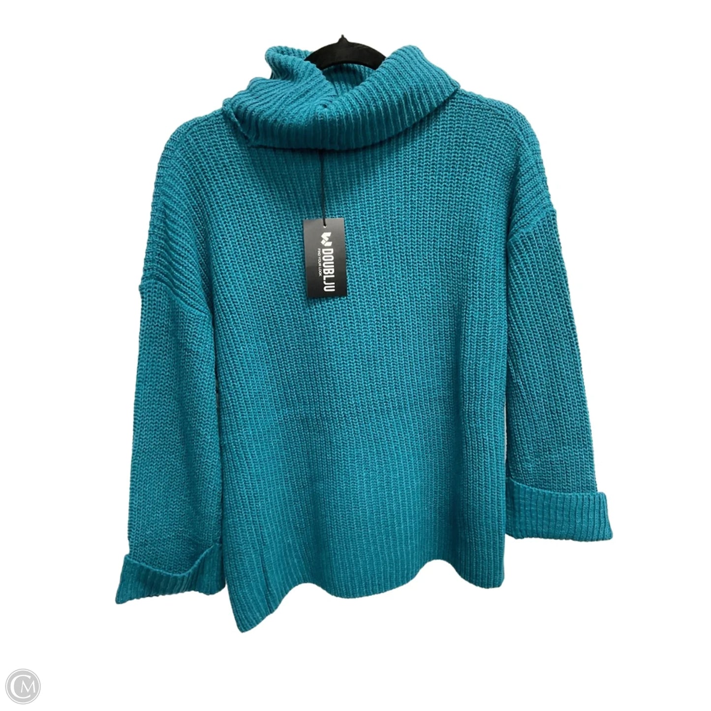 Sweater By Clothes Mentor In Teal, Size: Xl