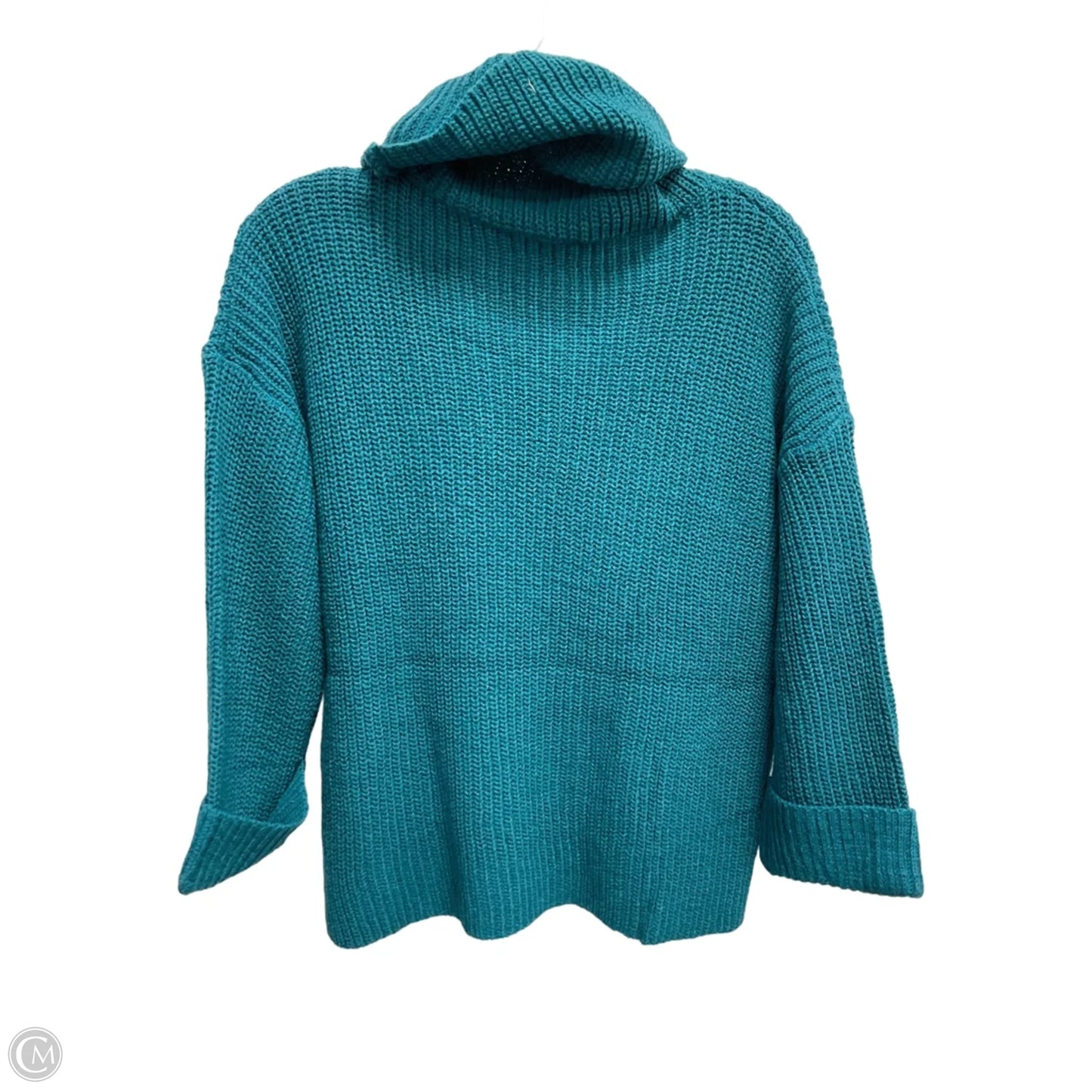 Sweater By Clothes Mentor In Teal, Size: S