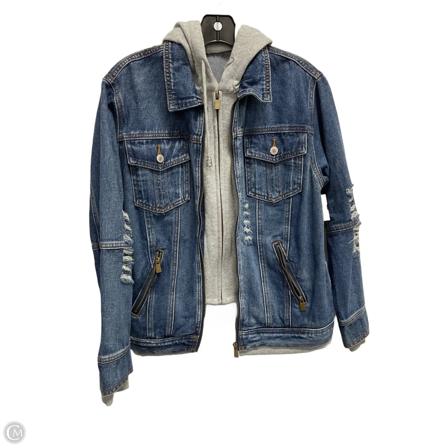 Jacket Denim By Clothes Mentor In Blue Denim, Size: S