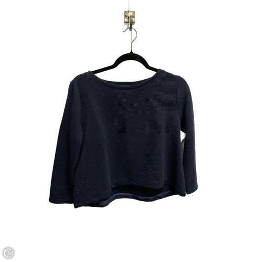 Top Long Sleeve By Loft In Navy, Size: M