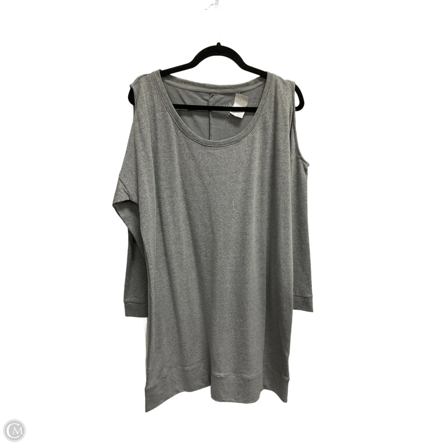 Tunic Long Sleeve By New York And Co In Grey, Size: Xl