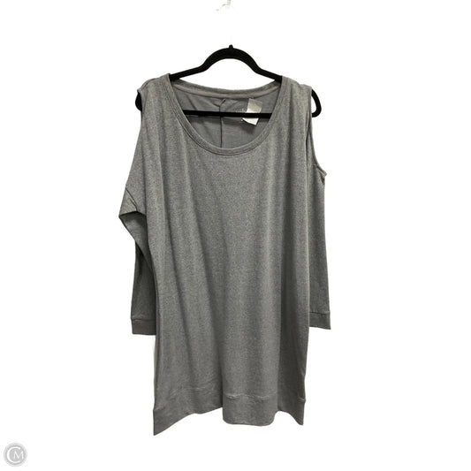 Tunic Long Sleeve By New York And Co In Grey, Size: Xl