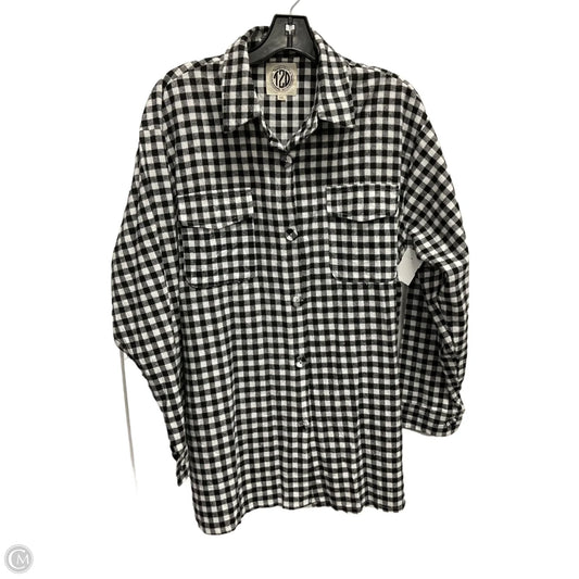 Blouse Long Sleeve By Clothes Mentor In Checkered Pattern, Size: 3x