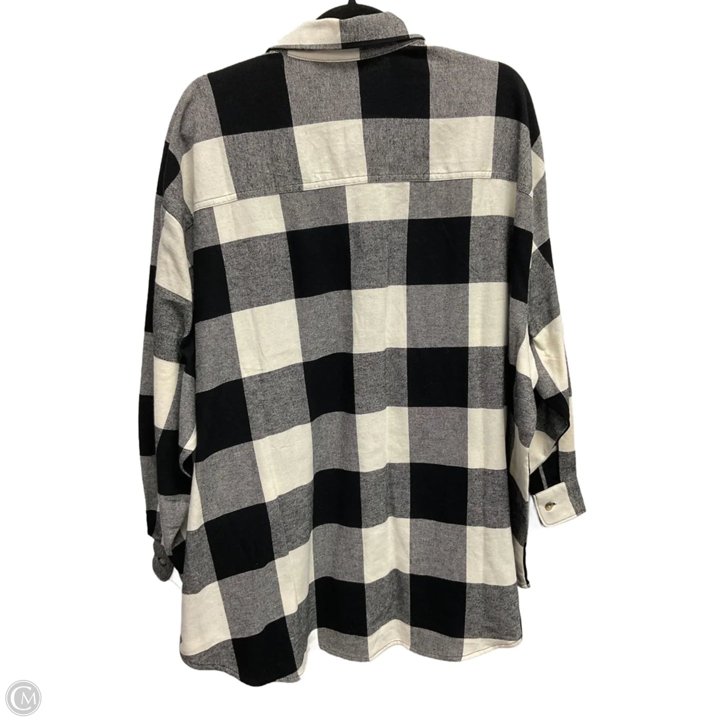 Top Long Sleeve By Old Navy In Plaid Pattern, Size: Xxl