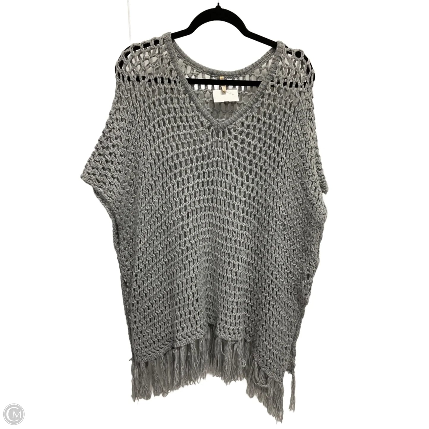 Shawl By Elan In Grey, Size: Osfm