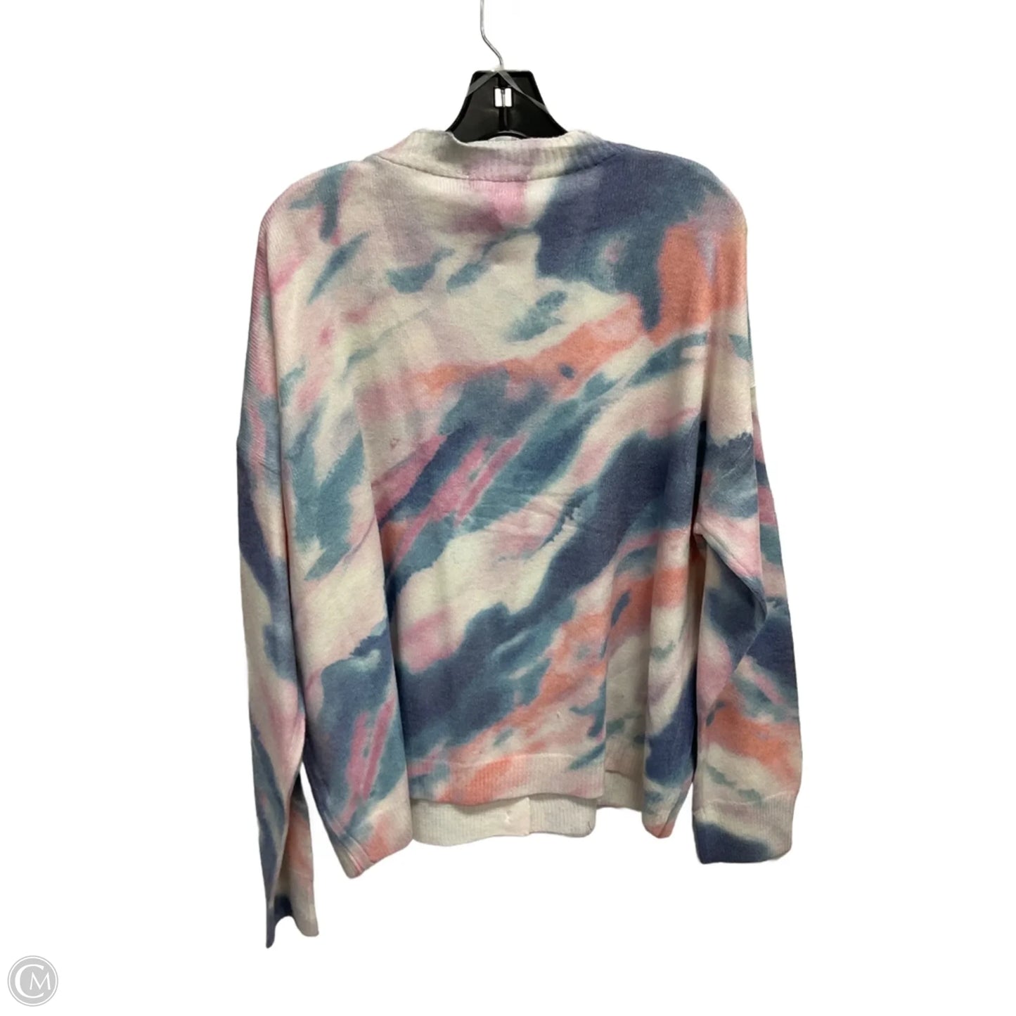 Cardigan By Entro In Tie Dye Print, Size: L
