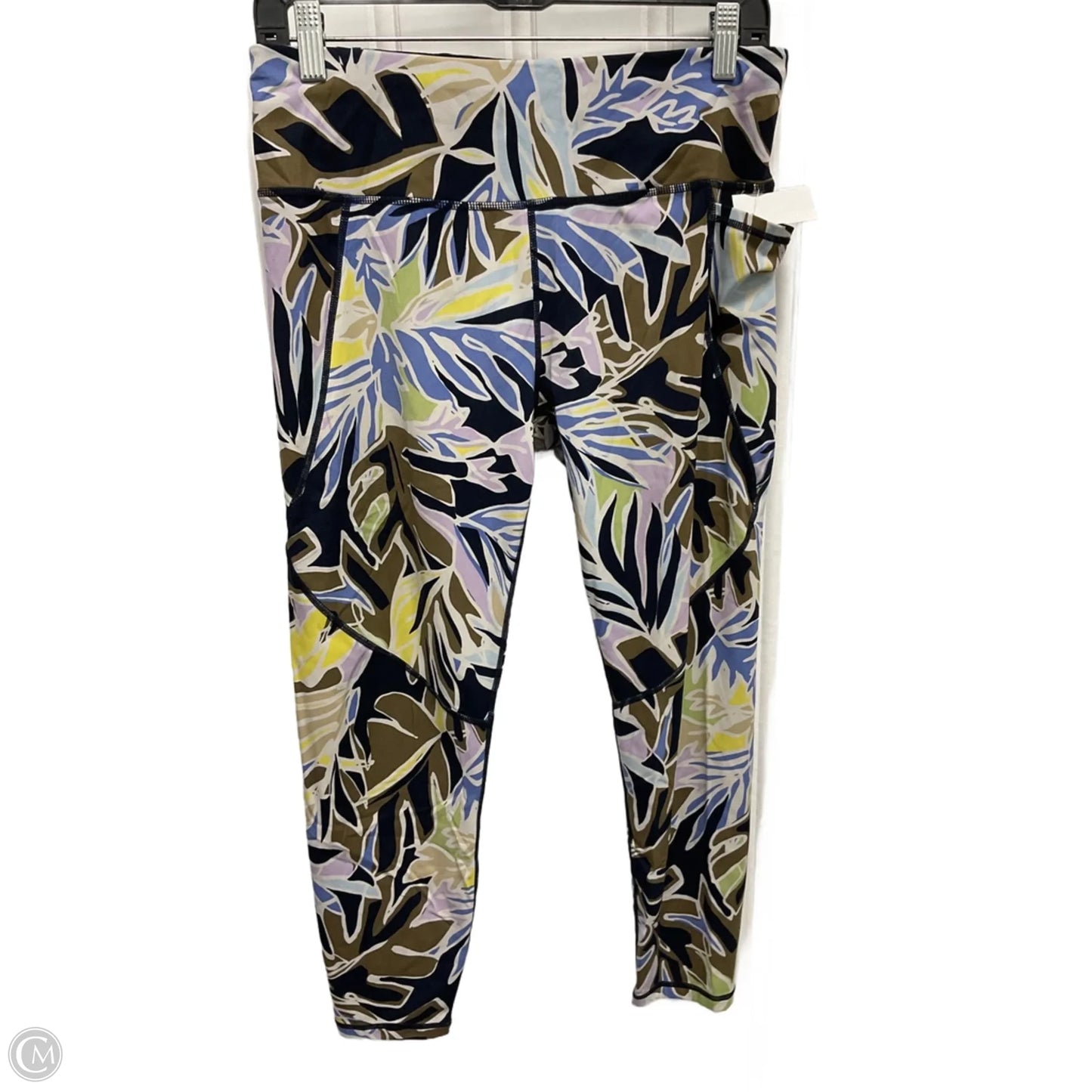 Athletic Capris By Sweaty Betty In Tropical Print, Size: L
