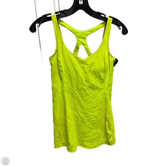Athletic Tank Top By Lululemon In Yellow, Size: S