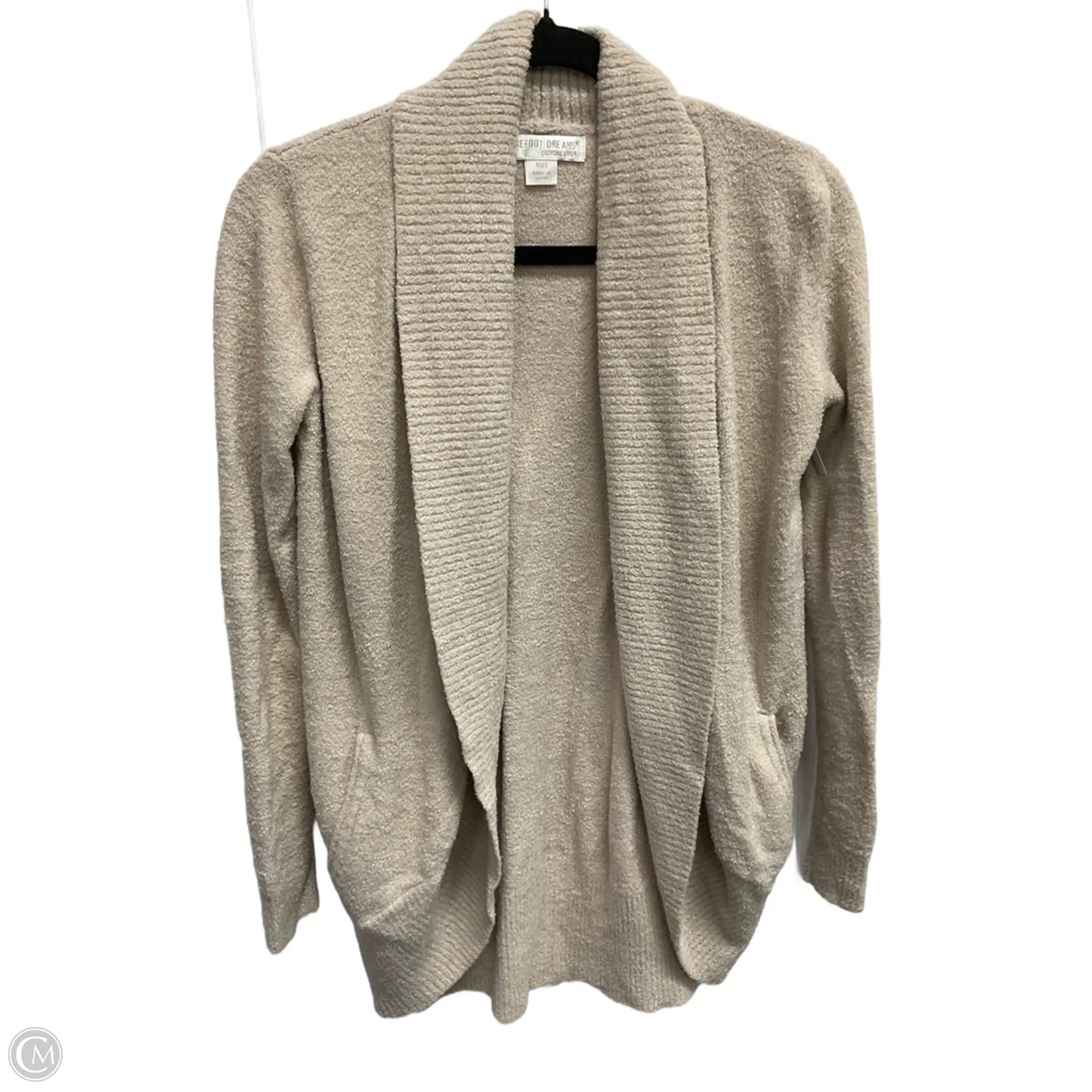 Sweater Cardigan By Barefoot Dreams In Tan, Size: S