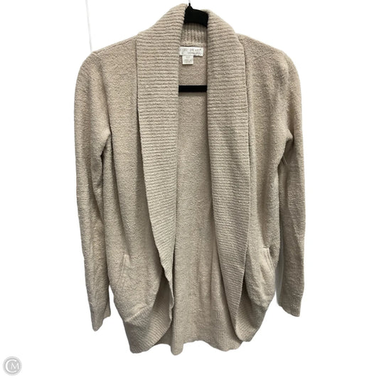 Sweater Cardigan By Barefoot Dreams In Tan, Size: S